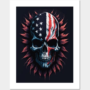 American Skull Posters and Art